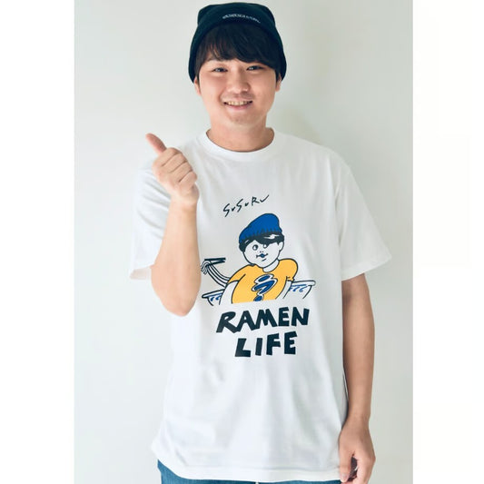 RAMEN LIFE Tシャツ(青)