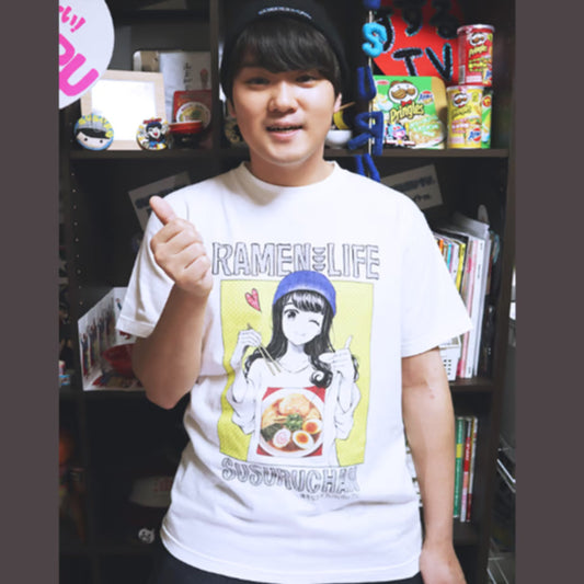 【数量限定コラボ!!】SUSURUちゃんTシャツ(白)